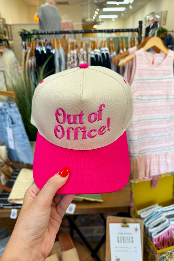 Out Of Office Embroidered Trucker Hat