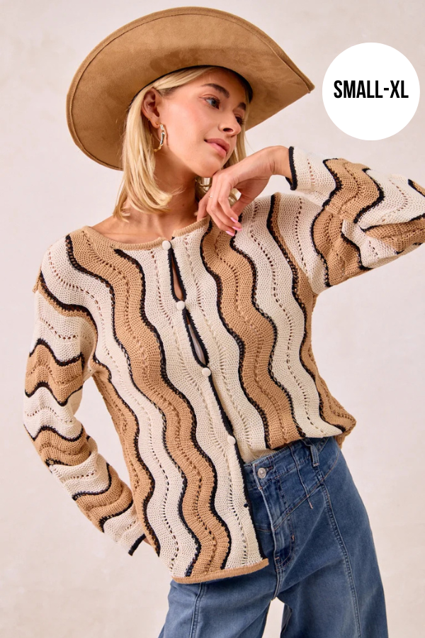 Pointelle Sweater Top