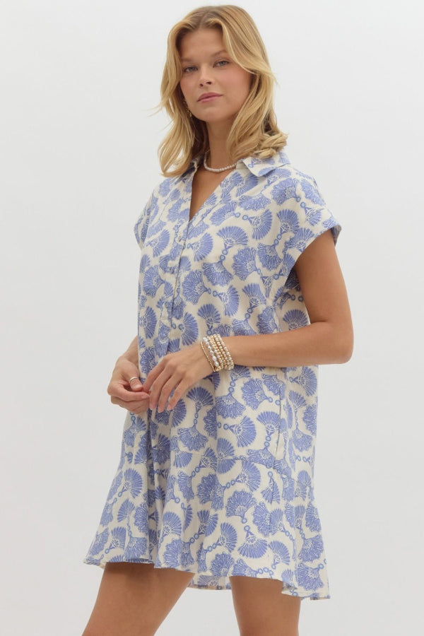 Blooming Dress- Blue