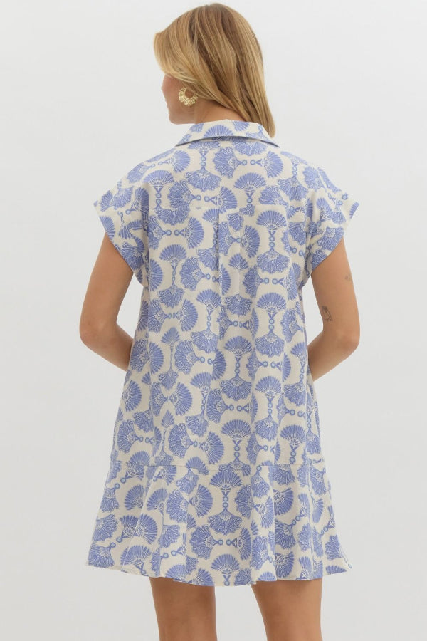 Blooming Dress- Blue