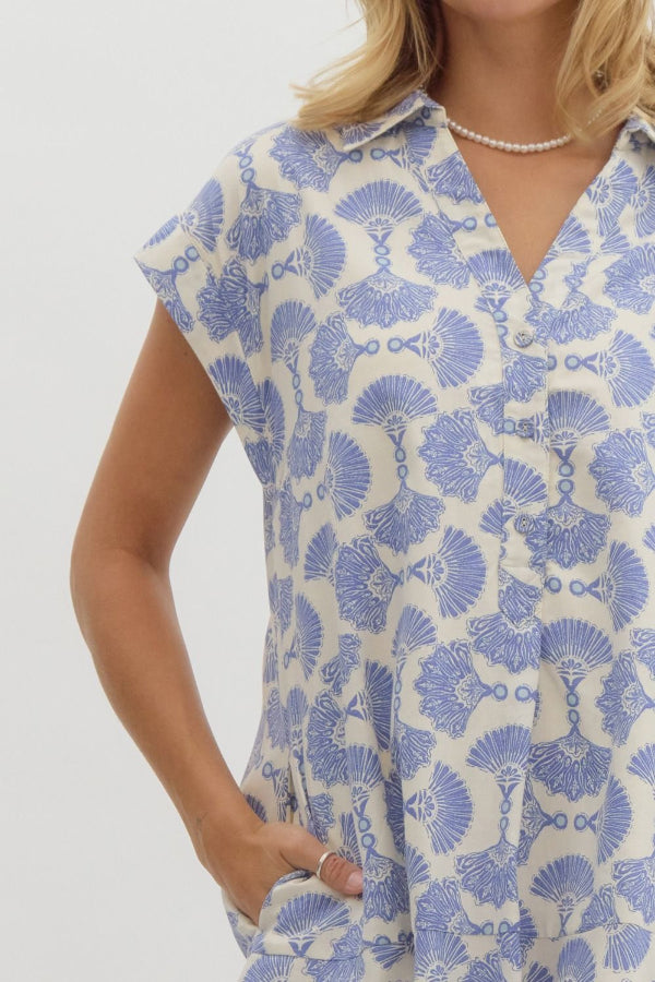 Blooming Dress- Blue
