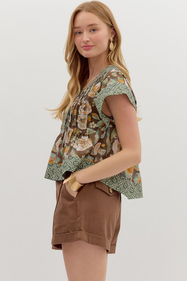 Pintuck Top