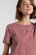 Curve Faded Plum Top