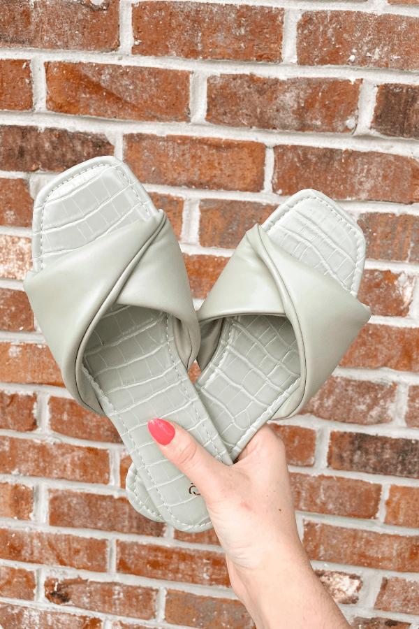 Let's See Style Accessories Sage Sandal
