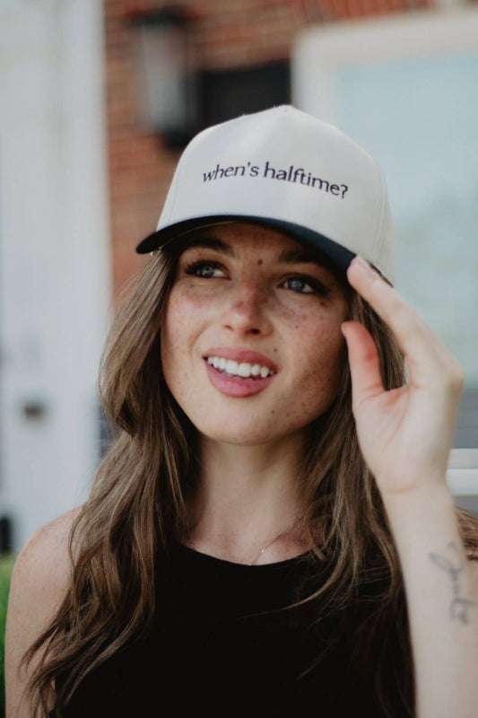 When's Halftime? Wholesale Two-Toned Vintage Hat