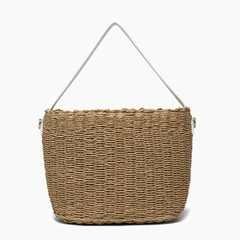 Sunset Straw Bucket Mini Tote Bag