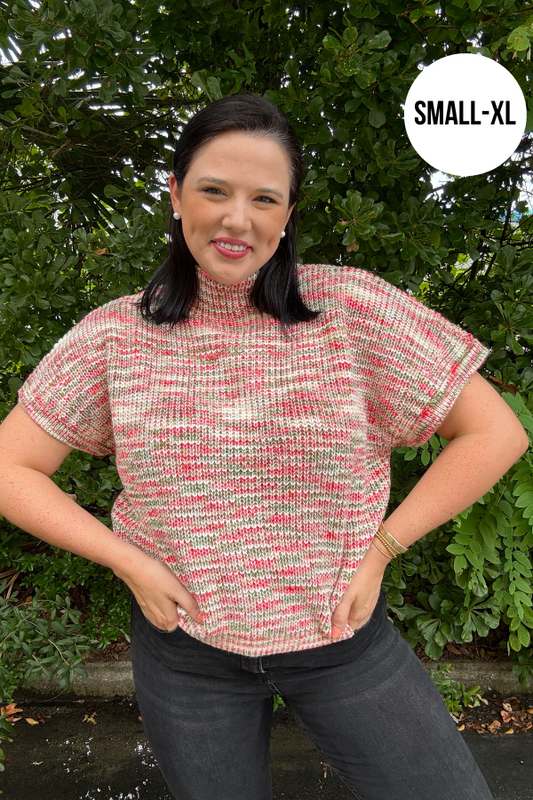 Multi Color Sweater Top