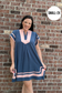 Linen Contrast Dress - Shop Ravel