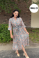 Abstract Print Midi Dress - Shop Ravel