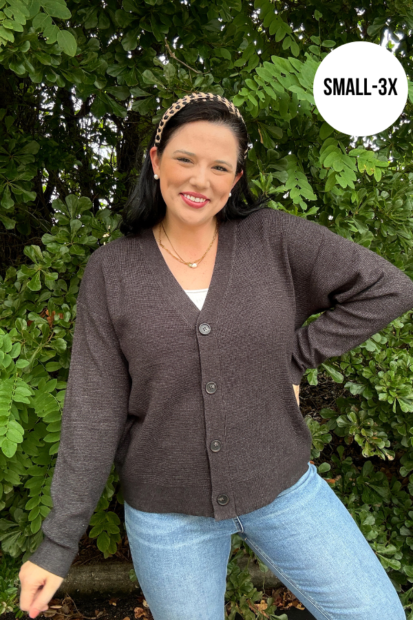 Drop Shoulder Cardigan