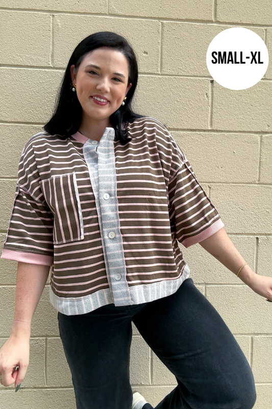 Striped Terry Top