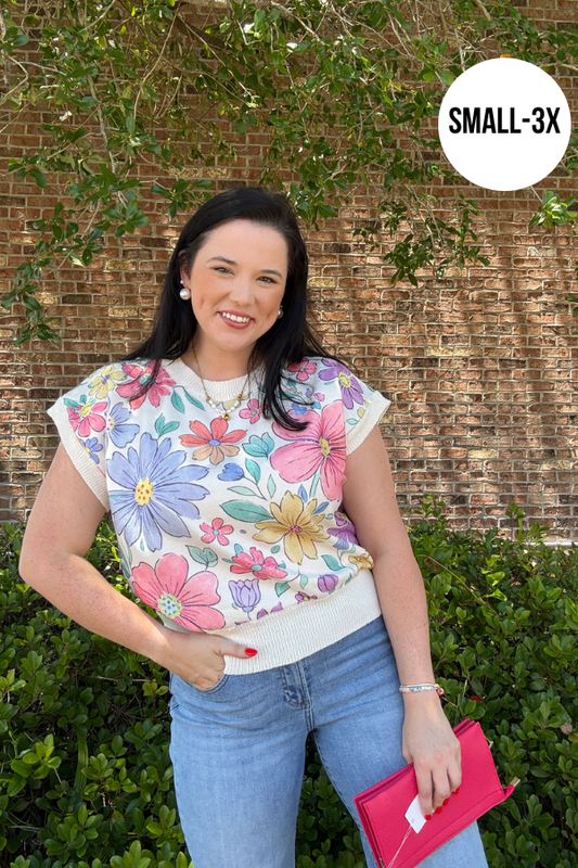 Floral Artwork Top - Shop Ravel