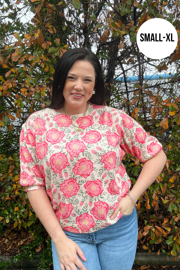 Printed Puff Top - Shop Ravel