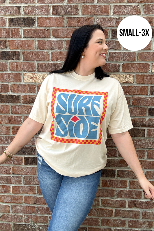 Surfside Checkered Comfort Colors Graphic Tee
