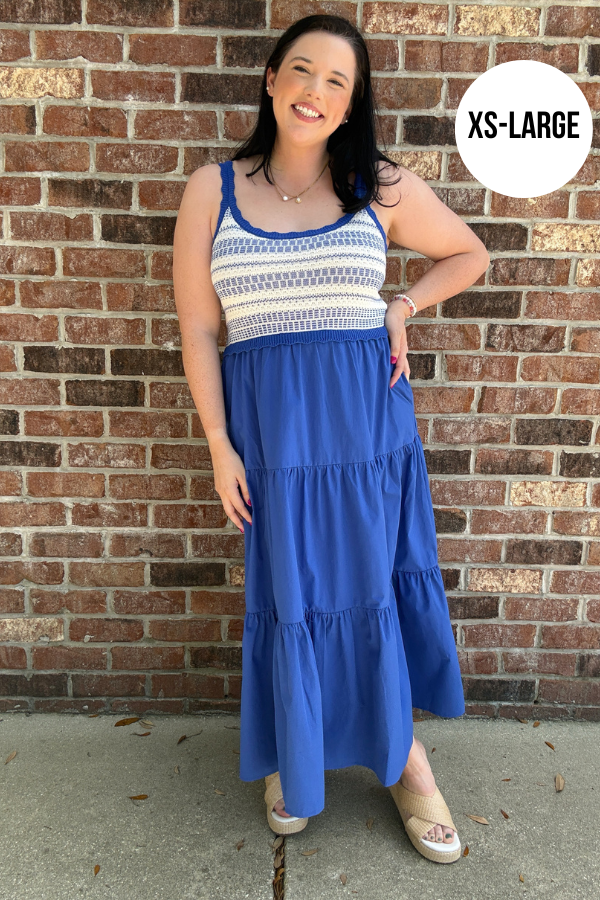 Skies are Blue Midi Dress