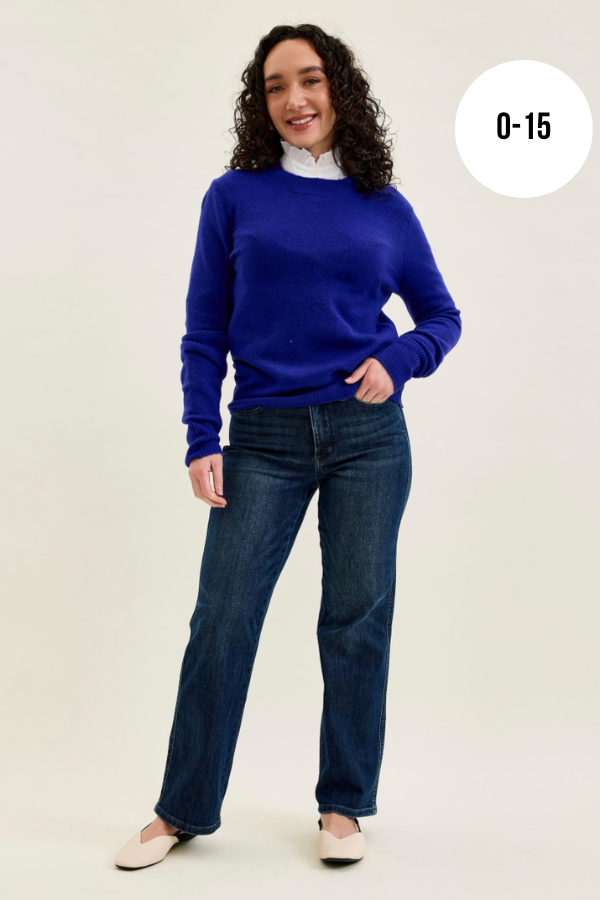 Judy Blue Mid Rise Straight Leg Jeans - Petite