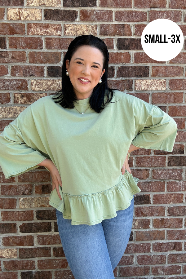 Ruffled Bottom Top