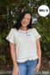 Eyelet Contrast Top