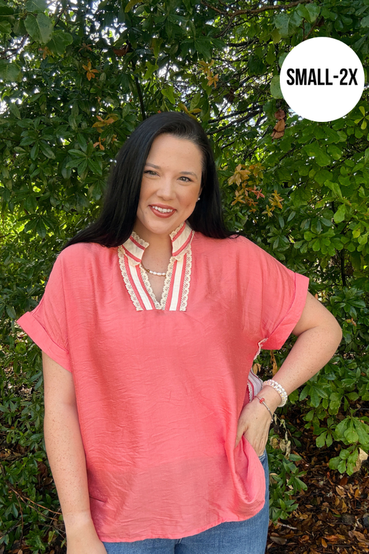 Lace Trim Top - Shop Ravel