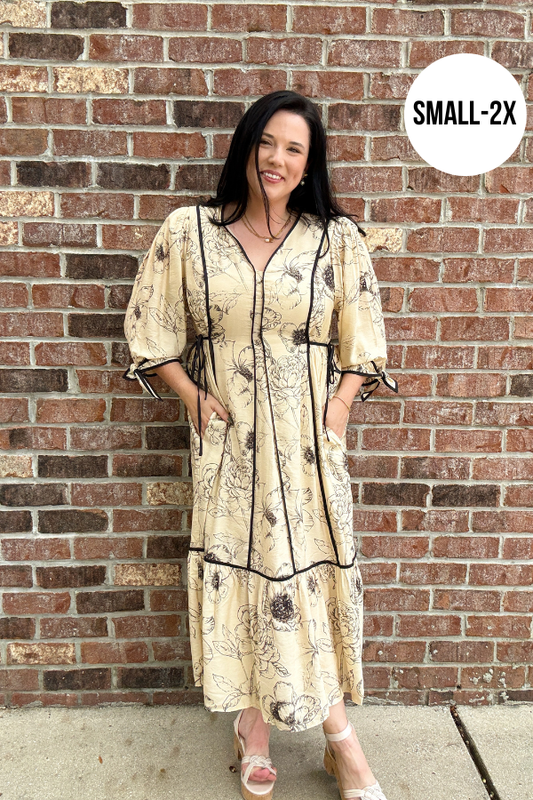 Ecru Midi Dress
