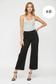 Mica Black Wide Leg Crop Jeans
