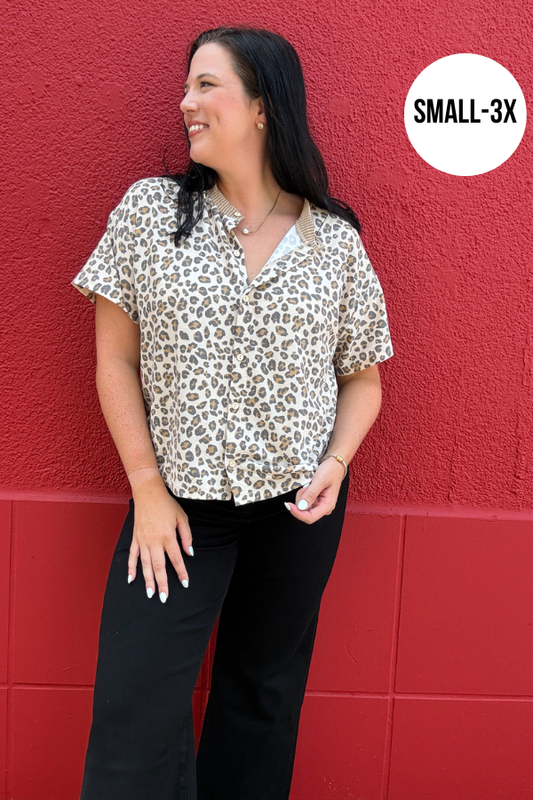 Leopard Terry Cardigan - Shop Ravel