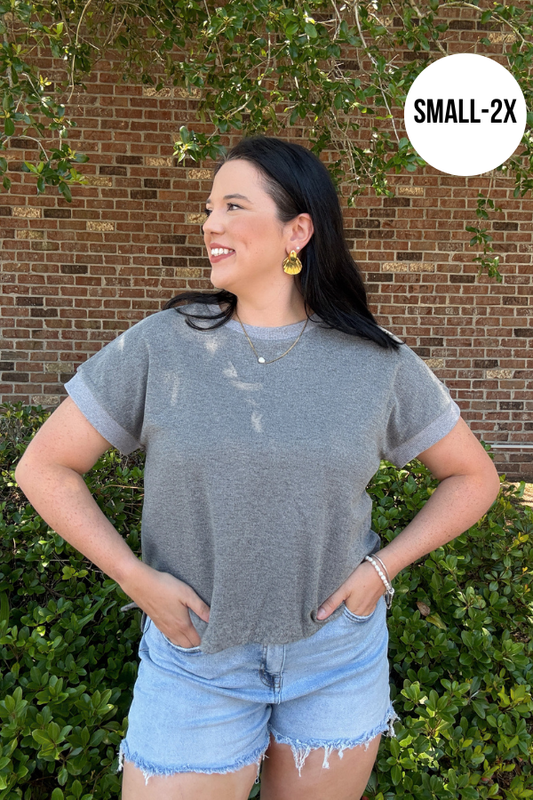 Keep It Together Top - Charcoal - Shop Ravel