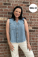 Denim Vest Top