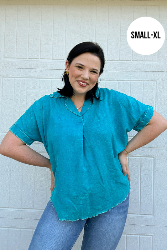 Keep it Cool Top-Teal