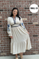 Embroidered Tiered Midi Dress