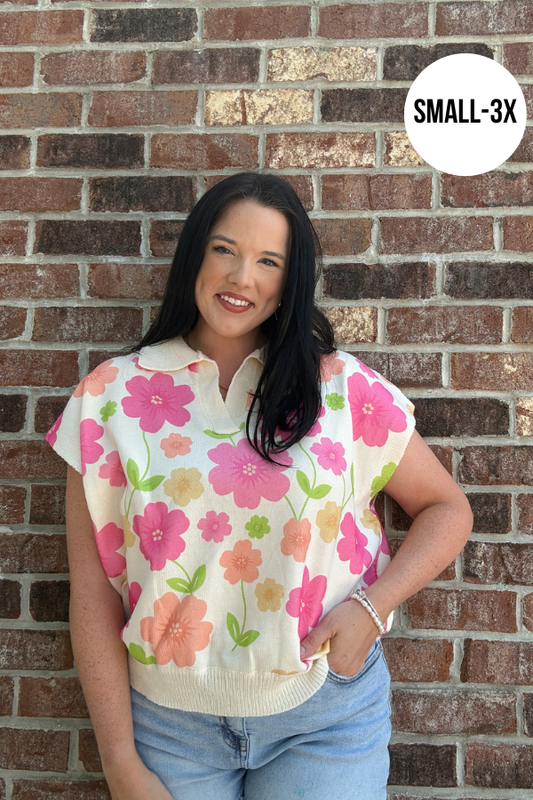 Floral Artwork Top - Shop Ravel