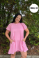 Eyelet Sleeves Dress