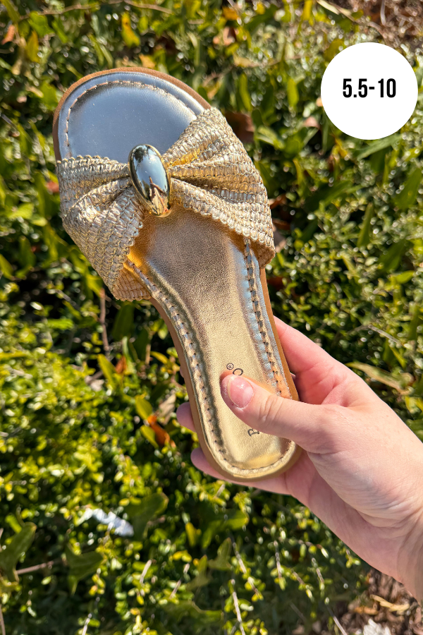 Ornament Sandals - Gold - Shop Ravel
