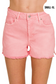 Cut Him Off Shorts- Pink