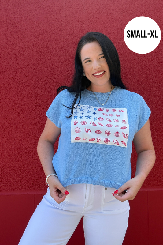 Sea Shell Flag Top