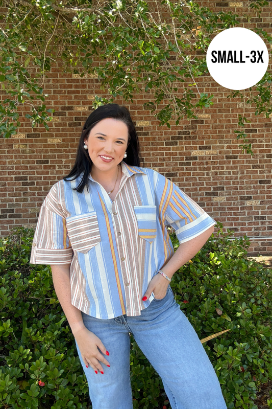 Multi Stripe Top - Shop Ravel