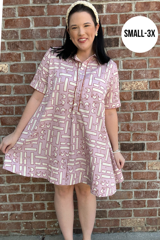 Abstract Shirt Dress - Shop Ravel