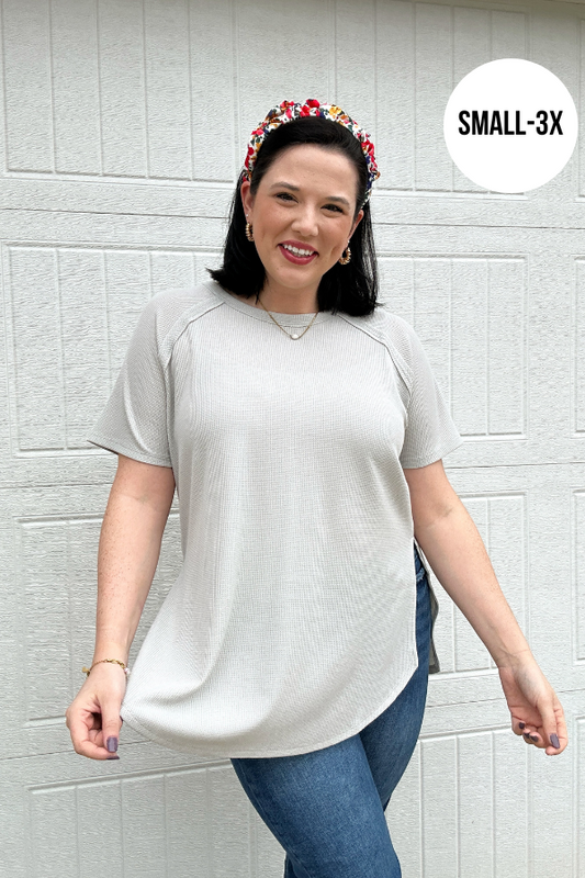 Knit Tight Top - Gray