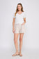 Twill Box Pleat Shorts - Stone - Shop Ravel
