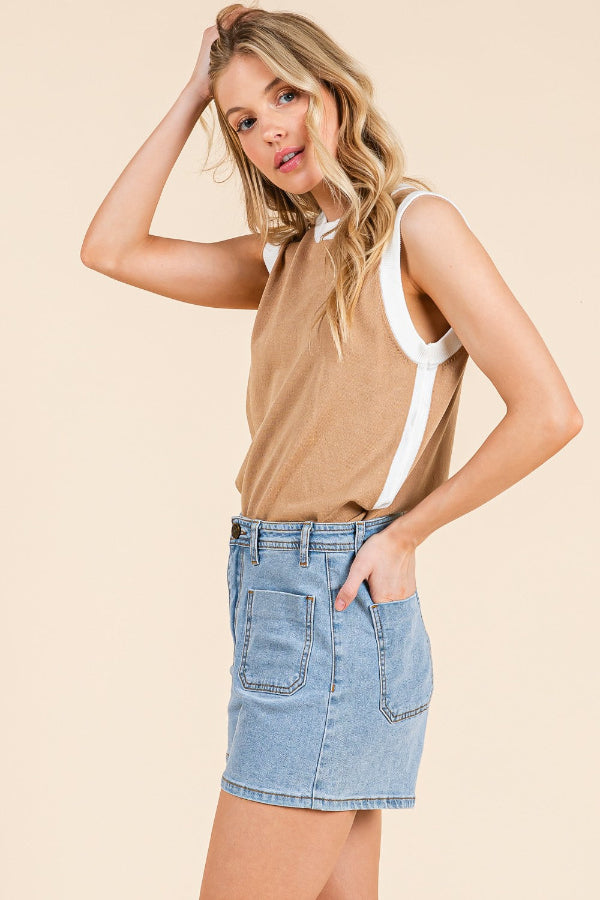 Pocket Denim Shorts