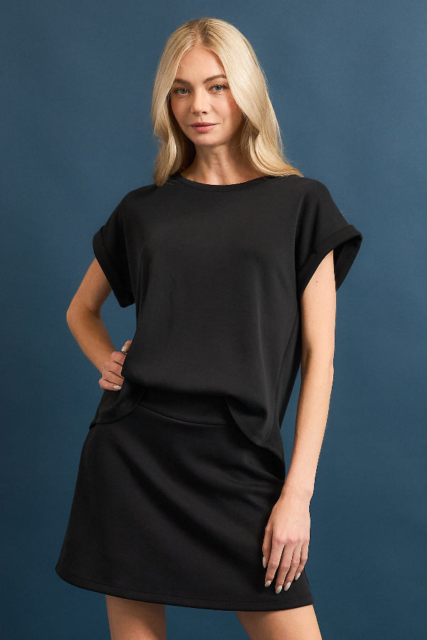 Buttery Soft Cuff Sleeve Pleated Top - Shop Ravel