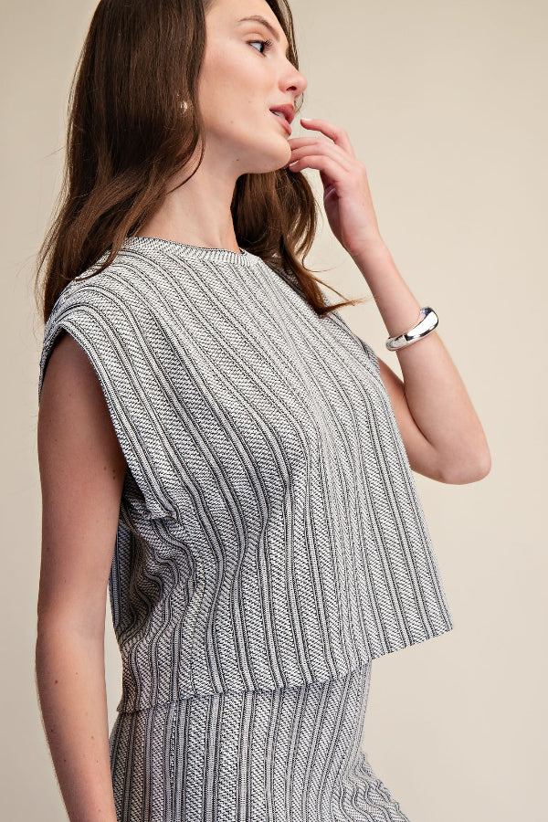 Glam Striped Top