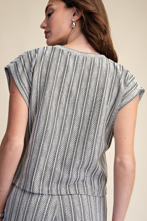Glam Striped Top