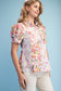 Mixed Floral Button Down Shirt