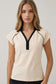 Contrast Collar Baseball Tee - Shop Ravel