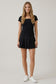 Square Neck Stretch Top - Black