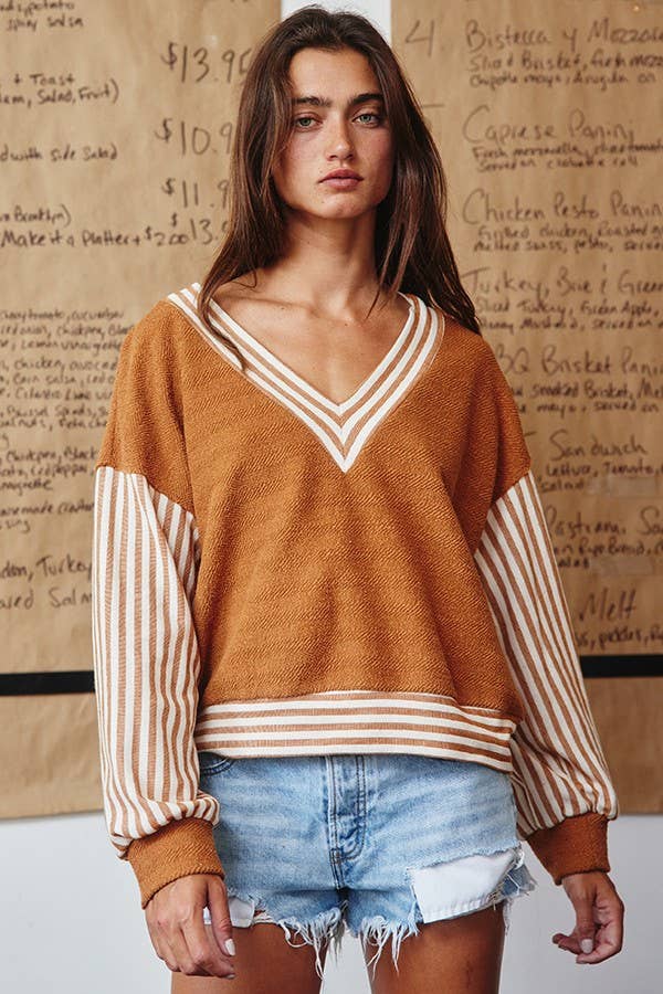 Contrast Details Terry Top