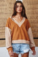 Contrast Details Terry Top