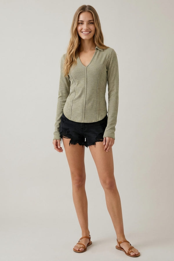 Sage Moment Top - Shop Ravel