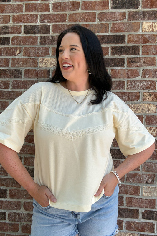 Mixed Lace Top - Shop Ravel
